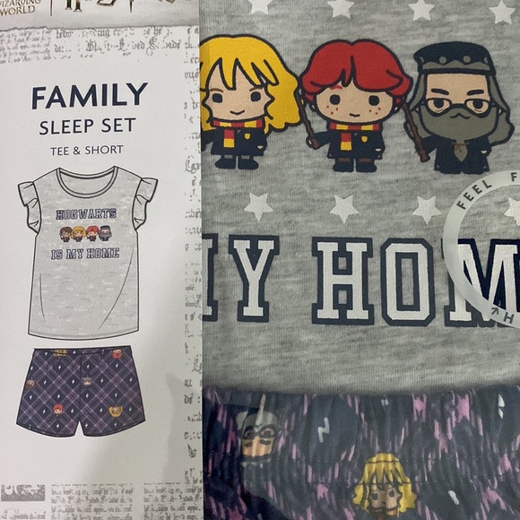 HARRY POTTER Girls Size 7-8 Summer Pj Set NEW - Picture 2 of 8